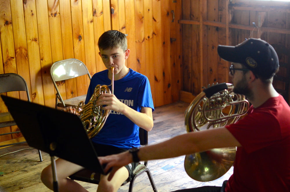 robert levine teaching a student french horn